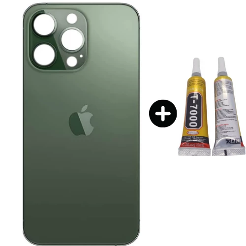 iPhone 13 Pro Max Uyumlu Arka Pil Batarya Kapak Yeşil + B7000