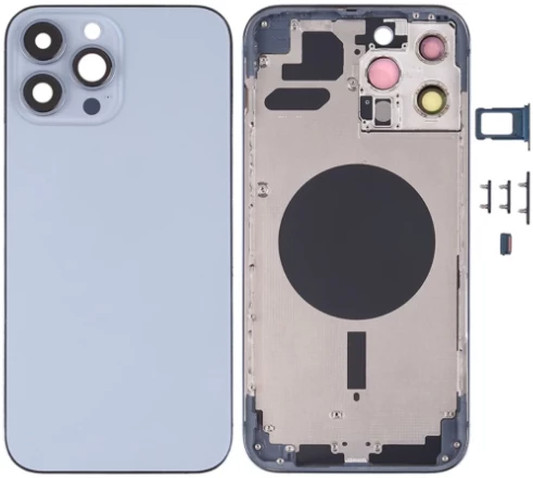 iPhone 13 Pro Max Uyumlu Boş Kasa Mavi ürün görseli 1