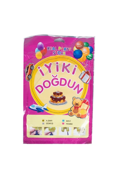 Kına Atölyesi İyi ki Doğdun Yazılı Folyo Seti