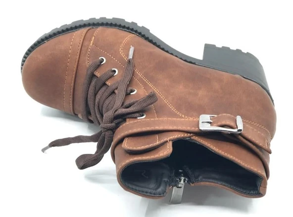 Ayakdaş 4031 Toka Detaylı Topuklu Kadın Bot - 5