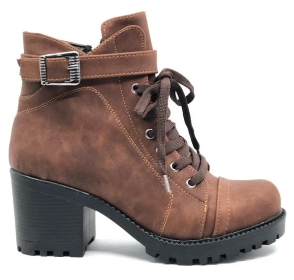 Ayakdaş 4031 Toka Detaylı Topuklu Kadın Bot - 2