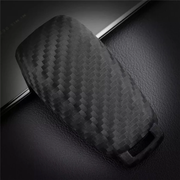 A C E S G sınıfı GLC CLE CLA GLB ve W177 W205 W213 W222 X167 TPU KARBON GÖRÜNÜMLÜ ANAHTAR KILIF - 3
