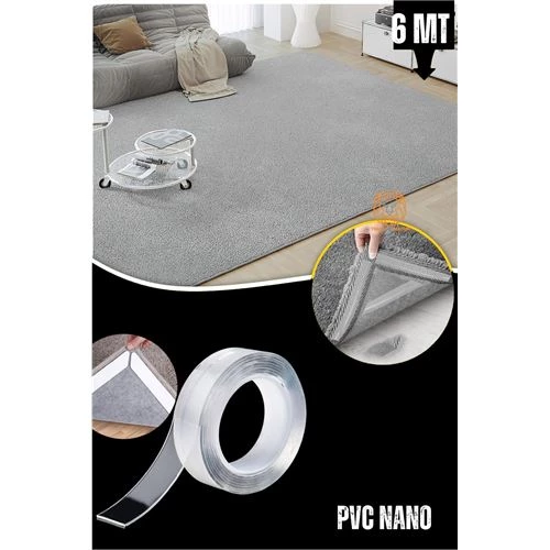 Findit Halı Yapıştırıcı Halı Kaydırmaz Bant Nano PVC 6 Metre