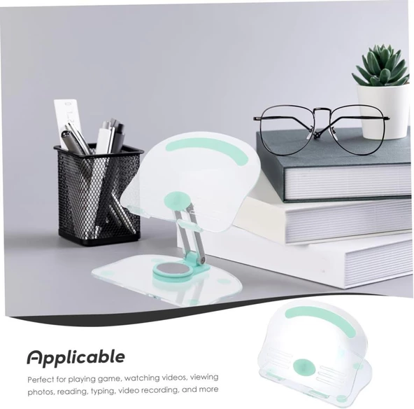 Huawei Mediapad T3 7" 360° Dönebilen Masaüstü Tablet ve Telefon Tutucu Standı - Resim 5