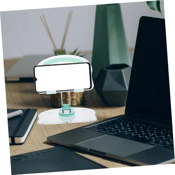 Huawei Mediapad T3 7" 360° Dönebilen Masaüstü Tablet ve Telefon Tutucu Standı - Resim 3