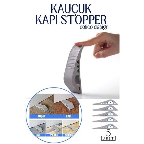 Findit Kauçuk Kapı Stopperi Colico Design 5 Adet