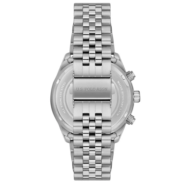 U.S. POLO ASSN. USPA1054-03 ÇELİK ERKEK KOL SAATİ - Resim 3