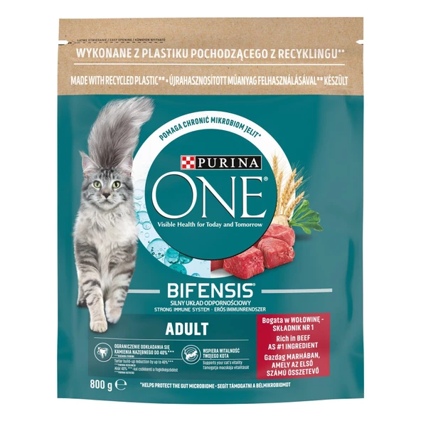 Purina One Sığır Etli Yetişkin Kedi Maması 800gr