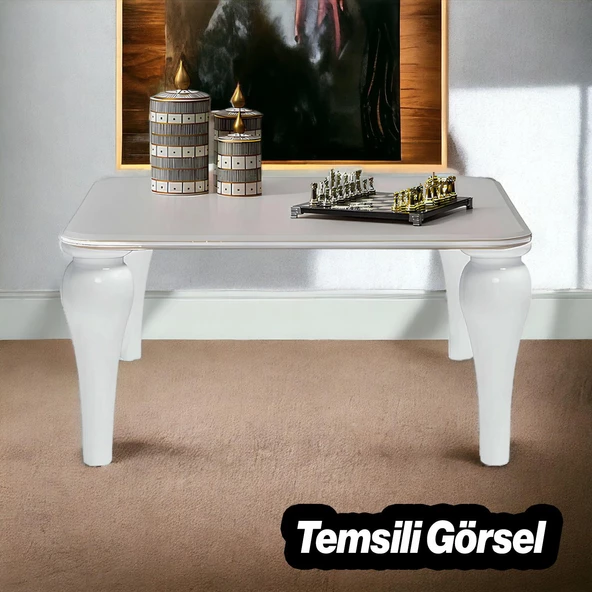 Sembol Plastik Sehpa Ayağı 30 cm Beyaz Renk 4 Adet Mobilya Orta Sehpası M8 Civatalı Ayak Ayaklar - 5