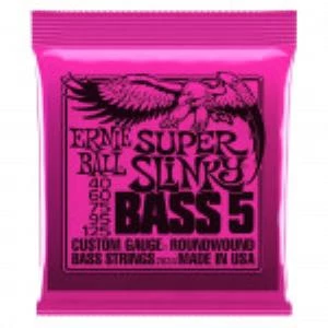 Ernie Ball P02824 Super Slinky Nickel 40-125 (5 Telli) Bas Gitar Teli