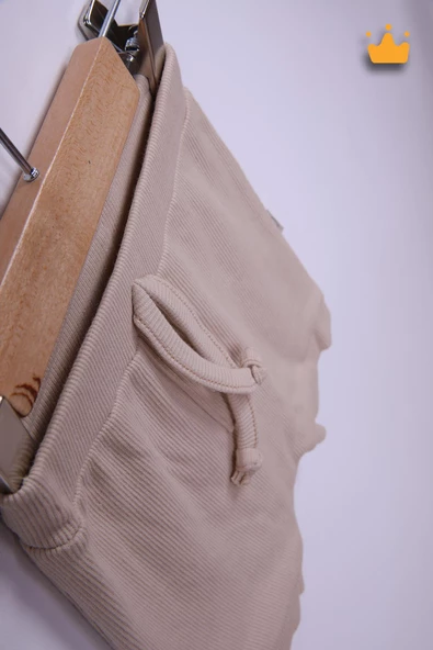 Babyhola %100 Pamuk Maymun Baskı Kaşkorse Şortlu Takım 3483 - 10