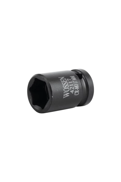 Wossen 1/2 6köşe Kısa 23mm Siyah Lokma