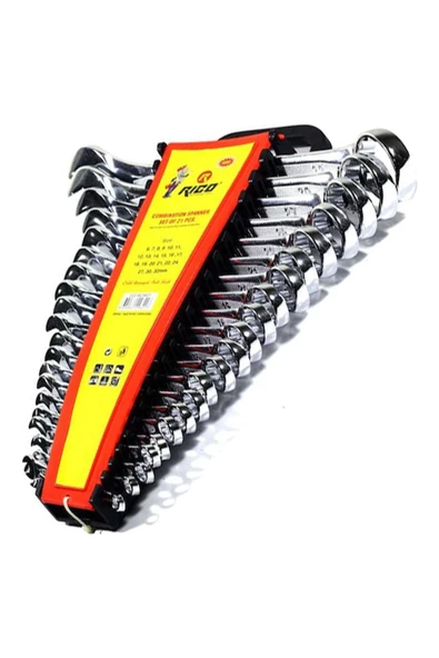 Rico 020-rc9621 21 Pc Ekstra Kombine Anahtar Seti
