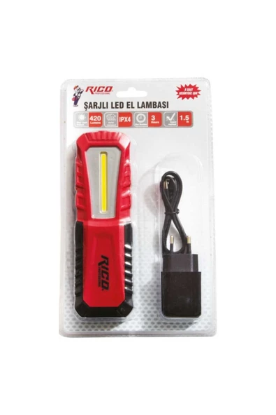 Rico 013-rc0038 K19 420lm Şarjlı Ledli Lamba