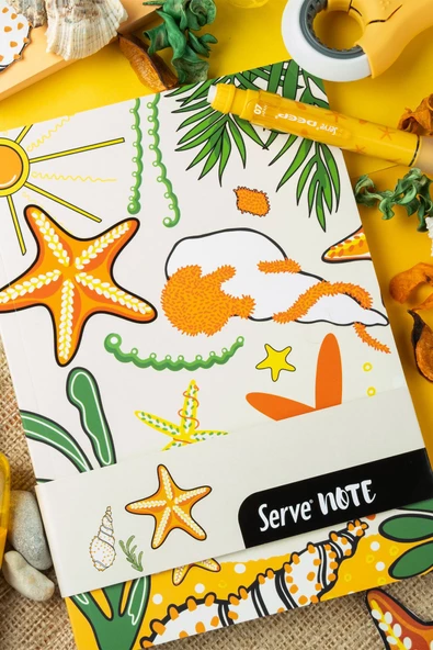 Deep Kalem + Defter + Min + Silgi Hediye Seti - Doğa Serisi - 5
