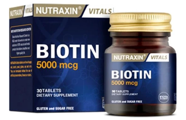 Nutraxin Biotin 5000mcg 30 Tablet - 1