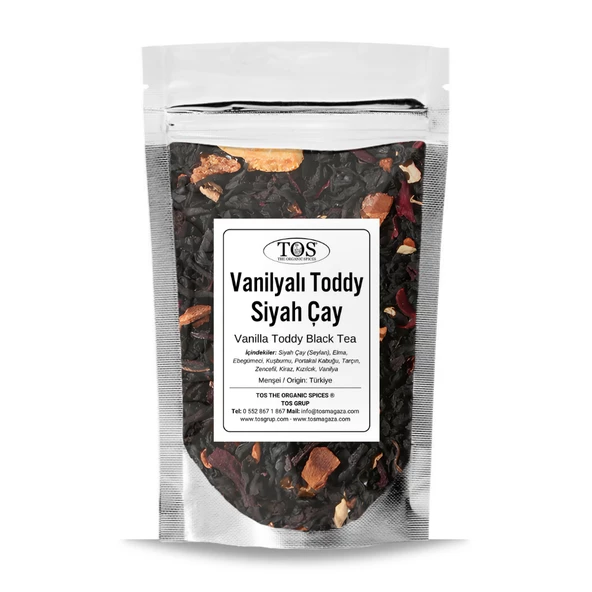 Vanilyalı Toddy Siyah Çay 250 gr (1. Kalite)