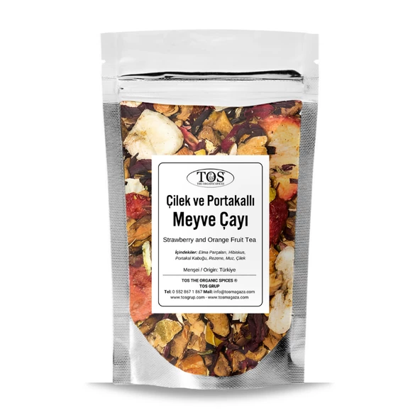 Çilek ve Portakallı Meyve Çayı 40 gr (1. Kalite) ürün görseli 1
