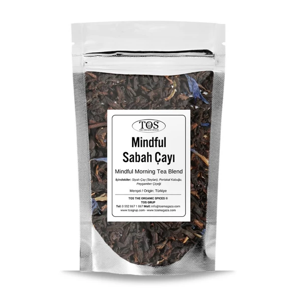 Mindful Sabah Çayı Harmanı (Earl Grey) 100 gr (1. Kalite) ürün görseli 1