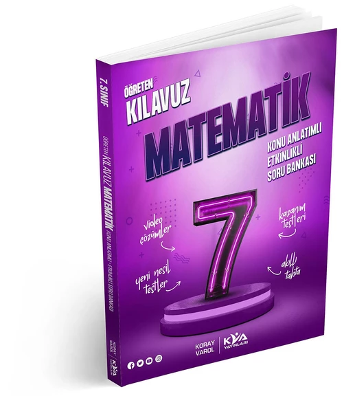 Koray Varol KVA Yayınları 7. Sınıf Matematik Öğreten Kılavuz Konu Anlatımlı Etkinlikli SB