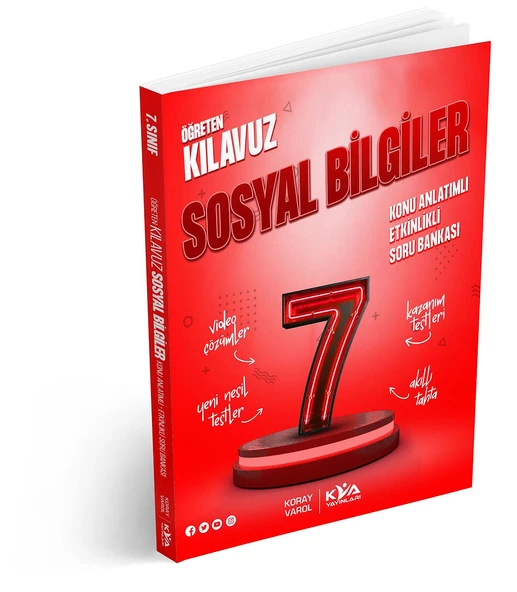 Koray Varol KVA Yayınları 7. Sınıf Sosyal Bilgiler Öğreten Kılavuz Konu Anlatımlı Etkinlikli SB