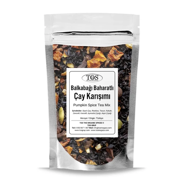 Balkabağı Baharatlı Çay Karışımı 100 gr (1. Kalite)