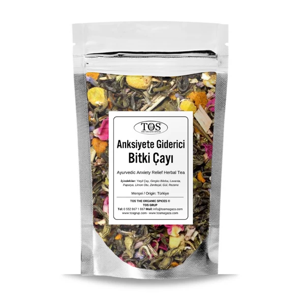 Ayurvedik Anksiyete Giderici Bitki Çayı 100 gr (1. Kalite)