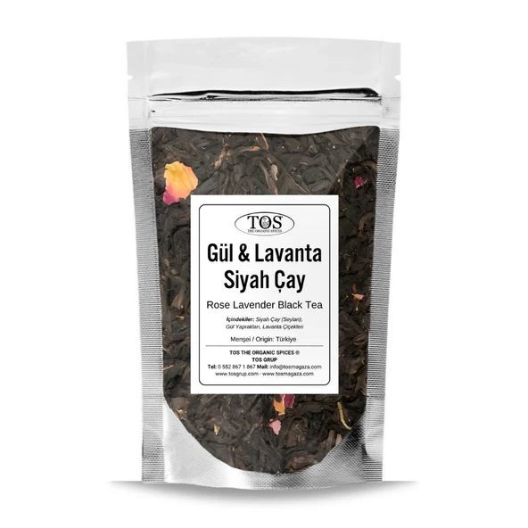 Gül Lavanta Siyah Çay 250 gr (1. Kalite)