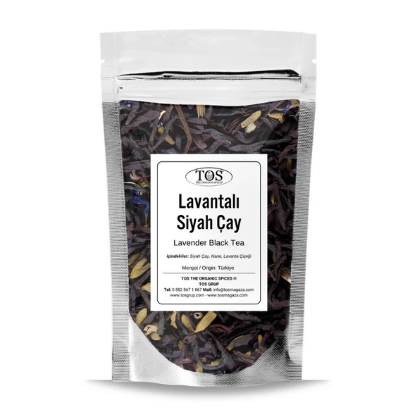 Lavantalı Siyah Çay 40 gr (1. Kalite)