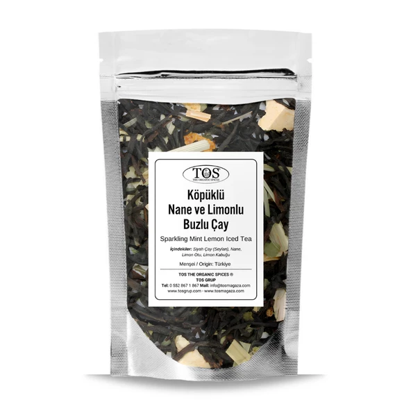 Köpüklü Nane Limonlu Buzlu Çay 250 gr (1. Kalite)