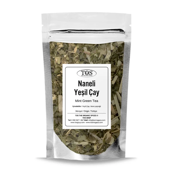 Naneli Yeşil Çay 100 gr (1. Kalite)