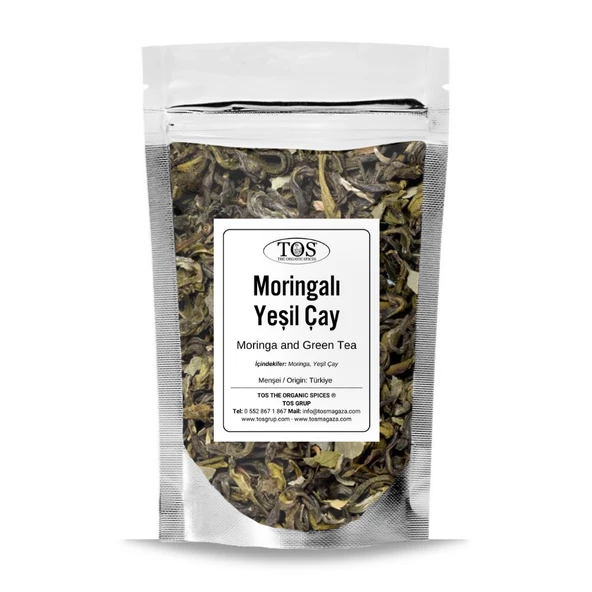 Süper Moringa ve Yeşil Çay 100 gr (1. Kalite)