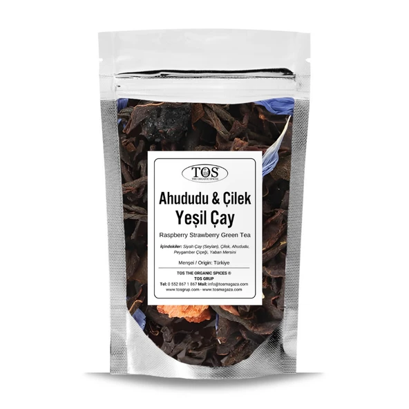 Ahududu Çilek Yeşil Çay 40 gr (1. Kalite)