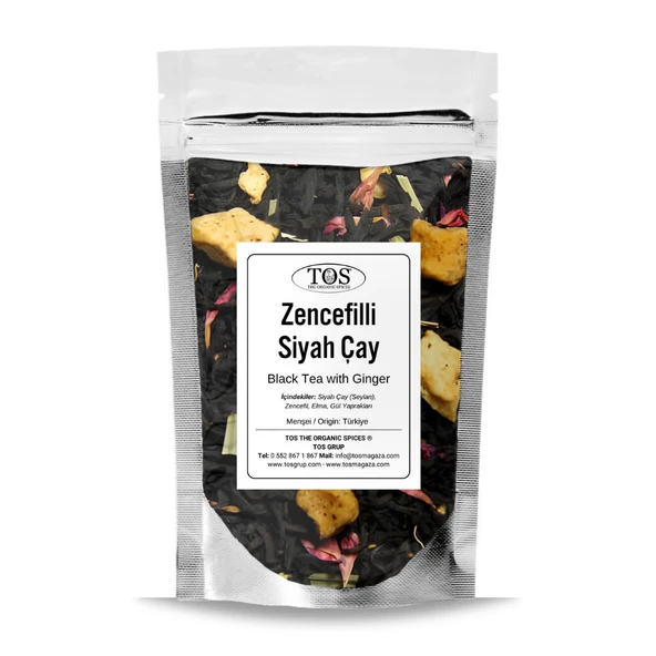 Zencefilli Siyah Çay 250 gr (1. Kalite)