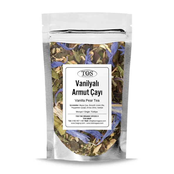 Vanilyalı Armut Çayı 250 gr (1. Kalite) ürün görseli 1