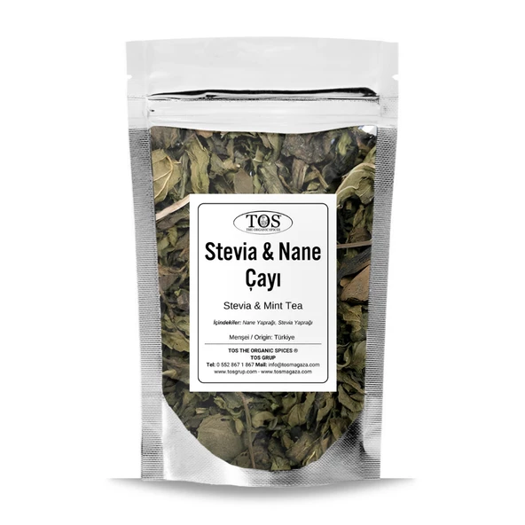 Stevia & Nane Çayı 100 gr (1. Kalite) ürün görseli 1