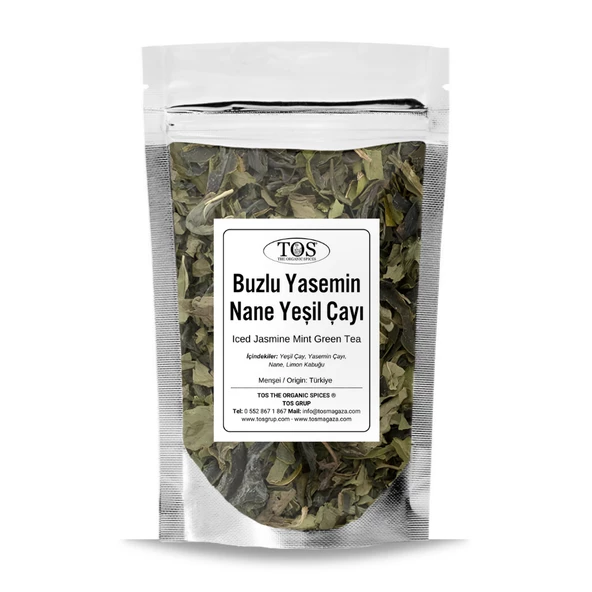 Buzlu Yasemin Nane Yeşil Çayı 100 gr (1. Kalite) ürün görseli 1