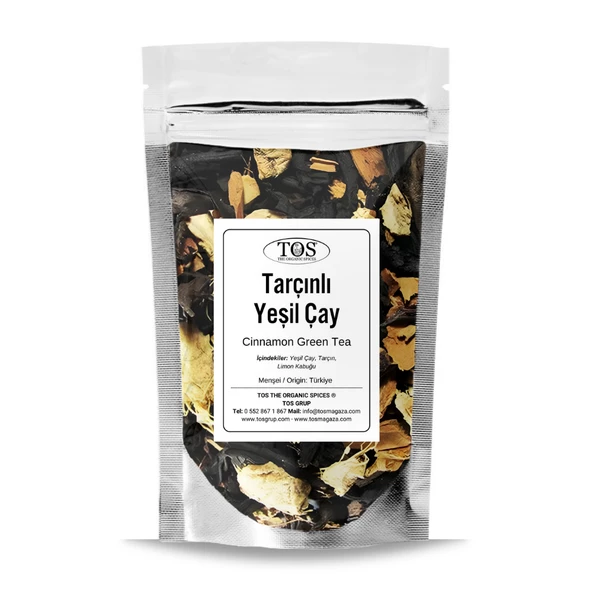 Tarçınlı Yeşil Çay 100 gr (1. Kalite) ürün görseli 1