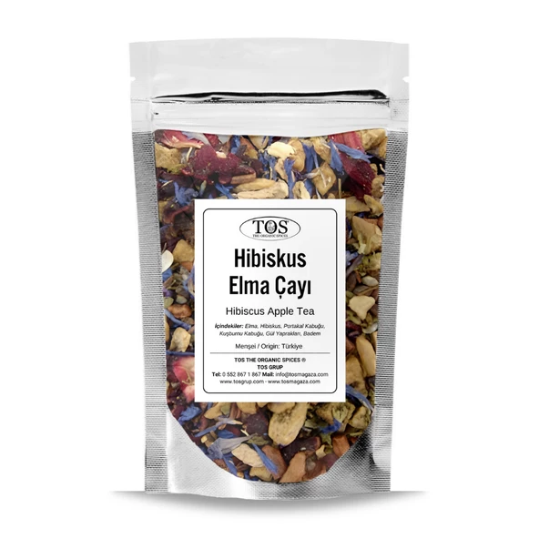 Hibiskus Elma Çayı 250 gr (1. Kalite) ürün görseli 1