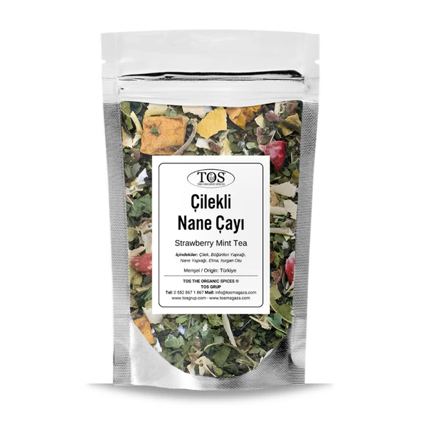 Çilekli Nane Çayı 40 gr (1. Kalite)