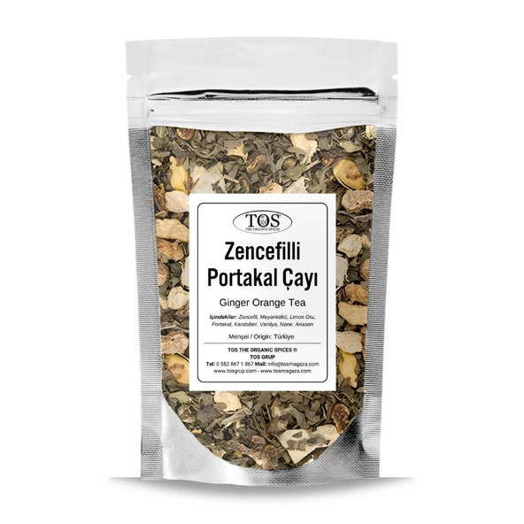 Zencefilli Portakal Çayı 250 gr (1. Kalite) ürün görseli 1