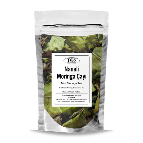 Naneli Moringa Çayı 250 gr (1. Kalite) ürün görseli 1