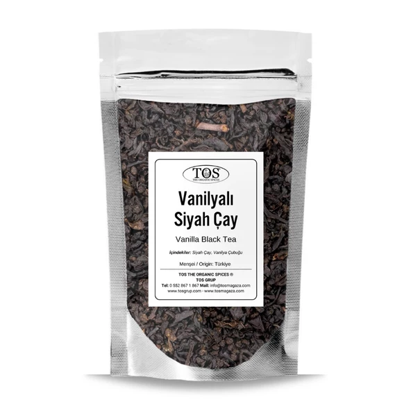Vanilyalı Siyah Çay 250 gr (1. Kalite) ürün görseli 1