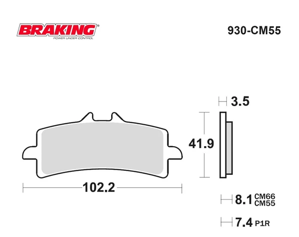 SİNTERLİ ÖN FREN BALATASI / TRIUMPH / TIGER SPORT / 850cc / ÖN İKİ TAKIM KULLANIR / 2021 - Resim 2