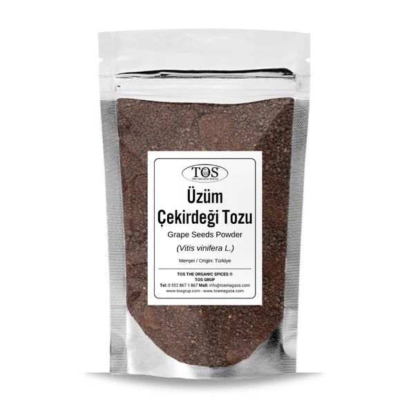 Üzüm Çekirdeği Tozu 500 gr (1. Kalite) Vitis vinifera L.