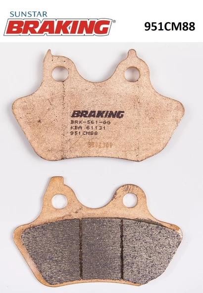 SİNTERLİ ARKA FREN BALATASI / HARLEY D. / XL 883 R SPORTSTER / 883cc / ARKA  / 2000-2001-2002-2003 ürün görseli 1