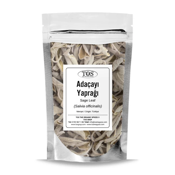 Adaçayı Yaprağı 250 gr (1. Kalite) Salvia officinalis