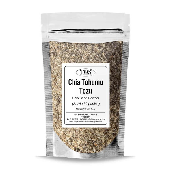 Chia Tohumu Tozu 250 gr (1. Kalite) Salvia hispanica