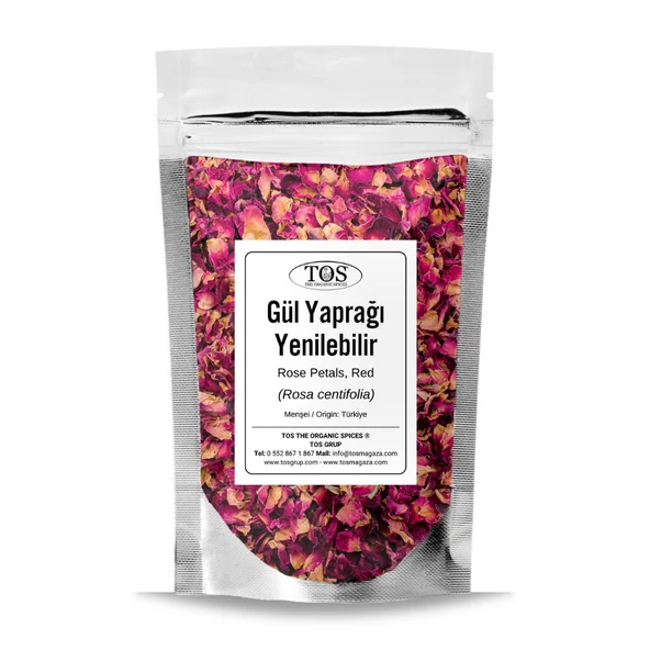 Gül Yaprağı (Yenilebilir) 100 gr (1. Kalite) Rosa centifolia