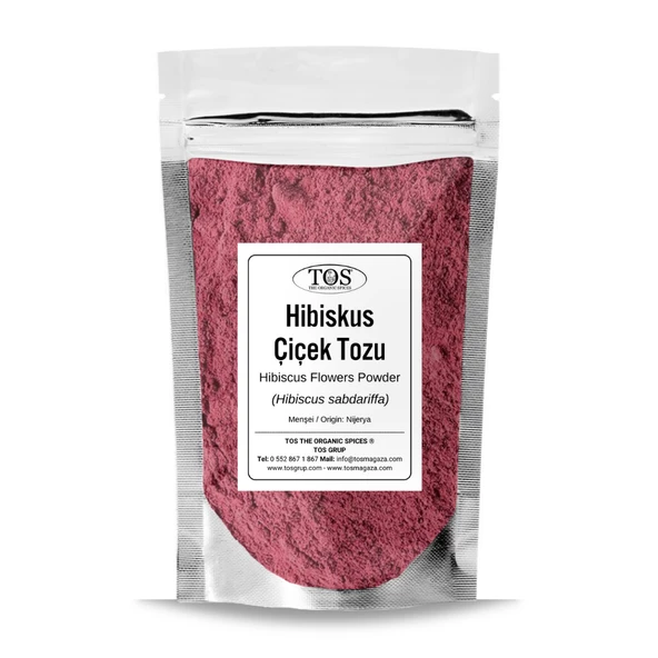 Hibiskus Çiçek Tozu 100 gr (1. Kalite) Hibiscus sabdariffa